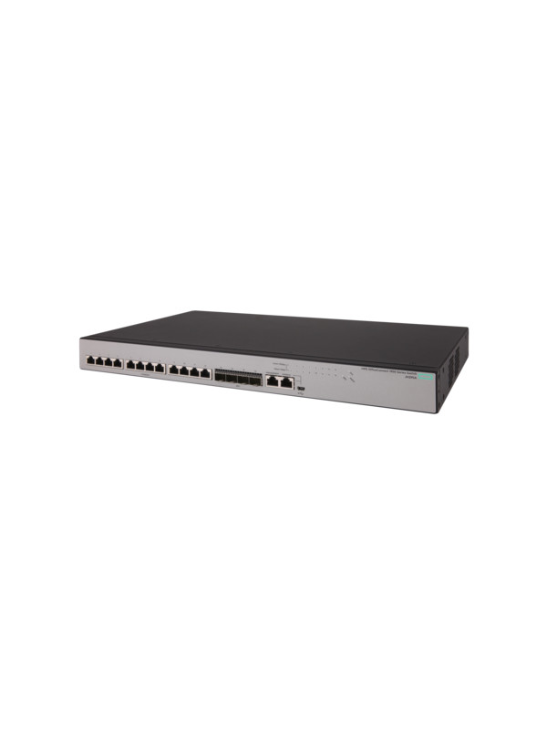 HPE OfficeConnect 1950 12XGT 4SFP+ - Switch - 12 x 10GBase-T + 4 x 1 Gigabit / 10 Gigabit SFP+  Desktop - an Rack montierbar