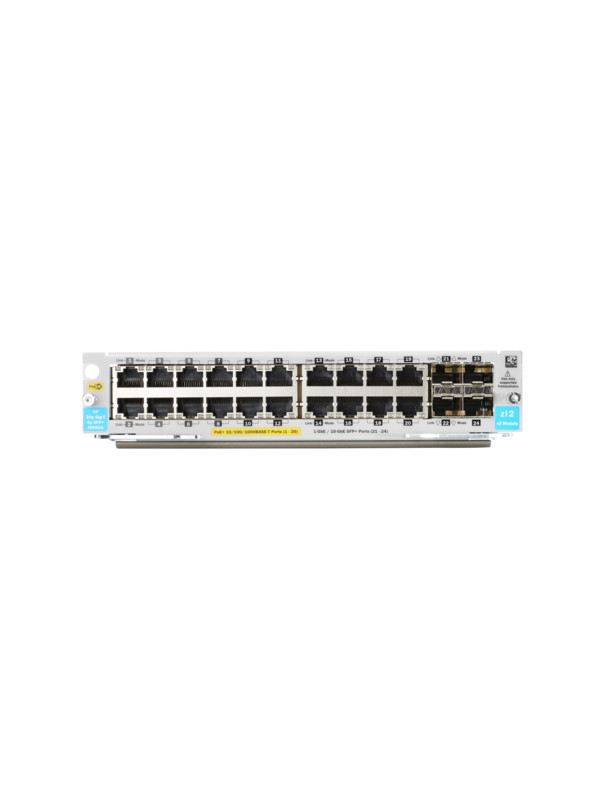 HPE Erweiterungsmodul - Gigabit Ethernet (PoE+)  x 20 + Gigabit Ethernet / 10 Gigabit SFP+ x 4 - für HPE Aruba 5406R - 5406R 16 - 5406R 44 - 5406R 8-port - 5406R zl2 - 5412R - 5412R 92 - 5412R zl2