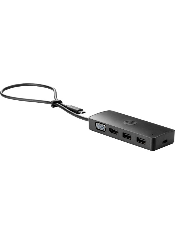 HP USB-C Travel Hub G2 7PJ38AA, Ladefunktion: Ja, Dockinganschluss: USB-C, Kompatible Hersteller: HP, Vesa-Bohrung vorhanden: Nein