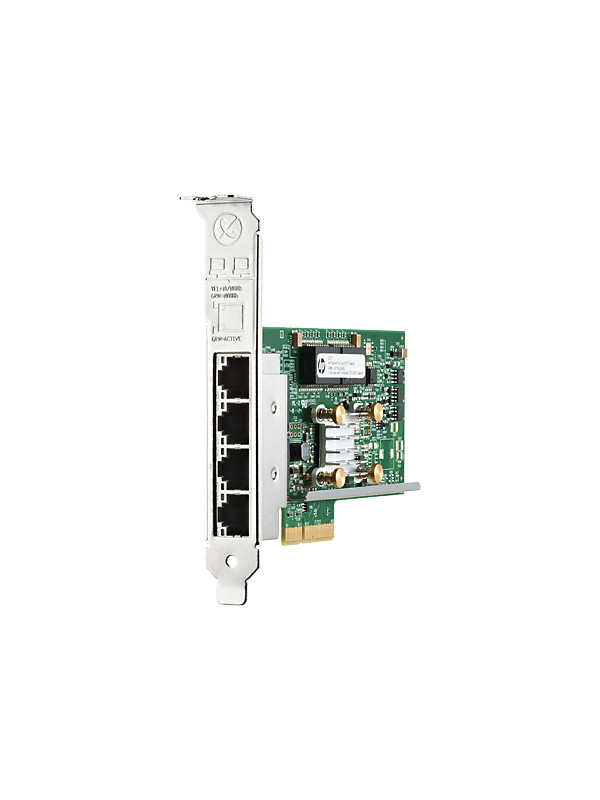 HPE 331T - Netzwerkadapter - PCIe 2.0 x4 Low-Profile - Gigabit Ethernet x 4 - für ProLiant DL360 Gen10, DL388p Gen8 Gigabit Ethernet x 4 - für ProLiant DL360 Gen10 - DL388p Gen8